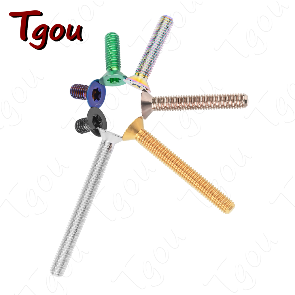 Tgou ไทเทเนียม Bolt M4x8/10/12/15/20/25/30/35 มม.แบน Countersunk Torx หัวสกรู Fastener สําหรับจักรยานรถจักรยานยนต์รถ - รูปที่ 3