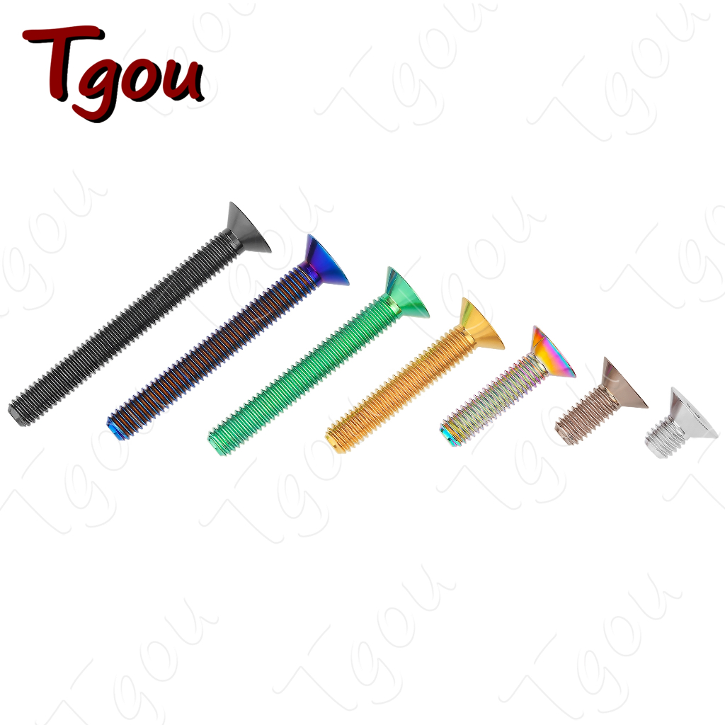 Tgou ไทเทเนียม Bolt M4x8/10/12/15/20/25/30/35 มม.แบน Countersunk Torx หัวสกรู Fastener สําหรับจักรยานรถจักรยานยนต์รถ - รูปที่ 2