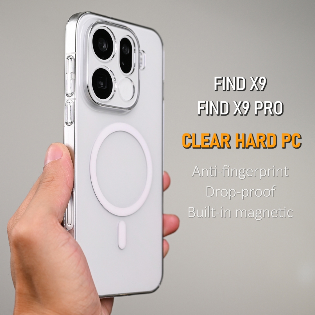 สําหรับ OPPO Find X9 / X9 Pro / X9s Pro / X9 Ultra Casing No Yellowing HD Clear Slim Hard Phone Case Cover