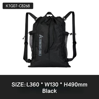 KAWASAKI กระเป๋าเป้สะพายหลังแบดมินตันคาวาซากิ Drawstring bag K1G07-C8268 Training Grade Bundle Pocket ความจุขนาดใหญ่กระเป๋าเป้สะพายหลังอเนกประสงค์