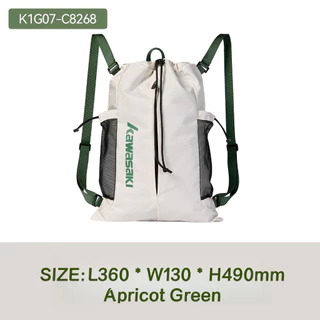 KAWASAKI กระเป๋าเป้สะพายหลังแบดมินตันคาวาซากิ Drawstring bag K1G07-C8268 Training Grade Bundle Pocket ความจุขนาดใหญ่กระเป๋าเป้สะพายหลังอเนกประสงค์