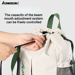 KAWASAKI กระเป๋าเป้สะพายหลังแบดมินตันคาวาซากิ Drawstring bag K1G07-C8268 Training Grade Bundle Pocket ความจุขนาดใหญ่กระเป๋าเป้สะพายหลังอเนกประสงค์