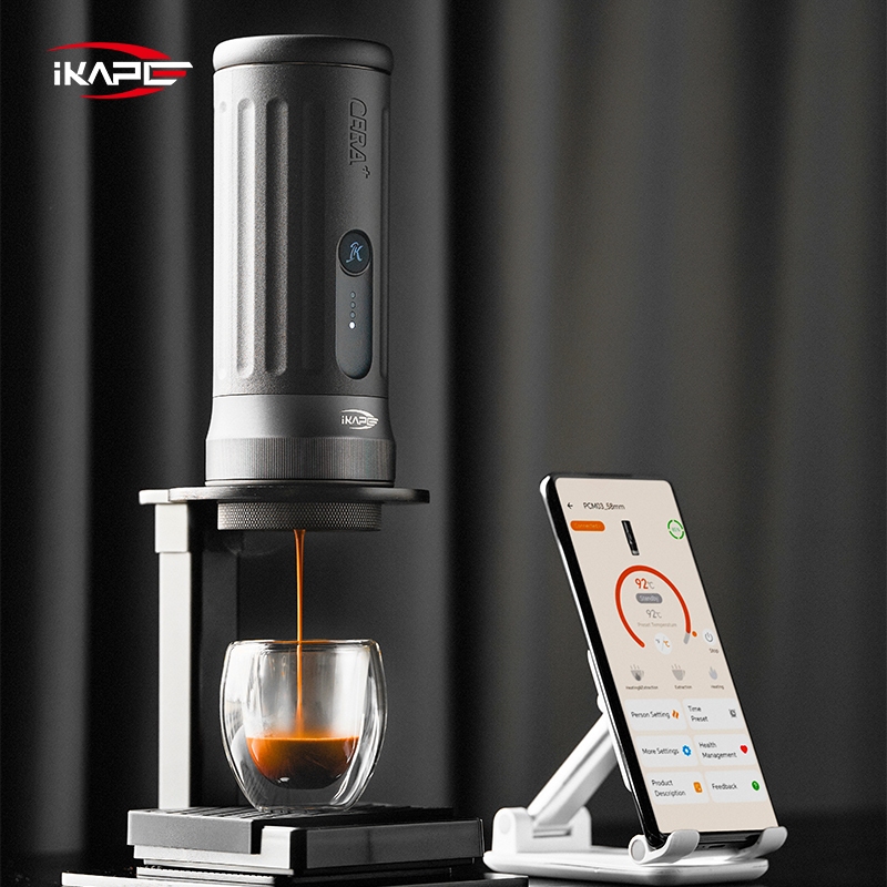 Ikape KAPO K2 Pro เครื่องชงกาแฟแบบพกพาพร้อมบลูทูธ 58 มม./51 มม ของขวัญคริสต์มาส ของแจกปีใหม่เพื่อนร่
