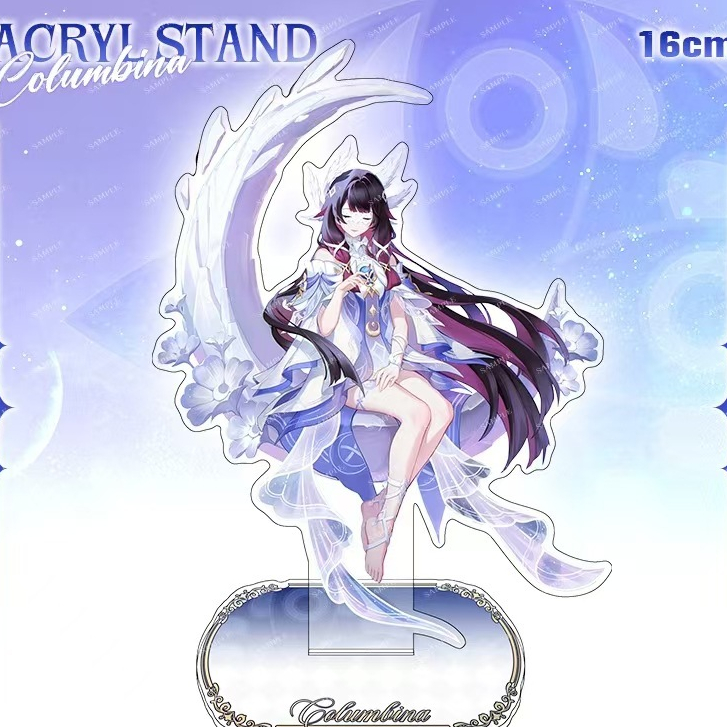 Doujin genshin impact Columbina Durin Furina โมเดลตัวละครยืน