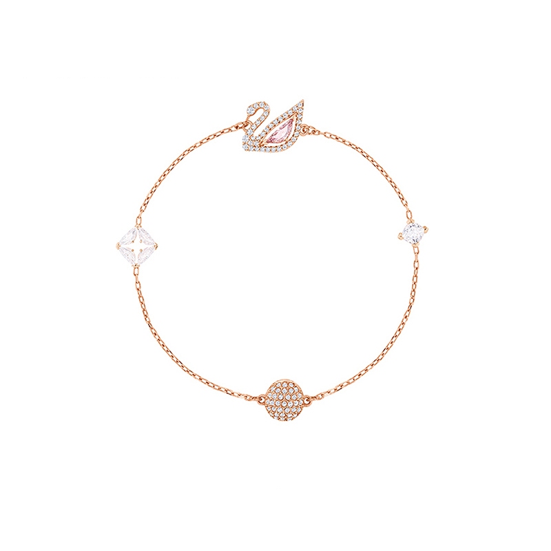 DAZZLING SWAN SWAN สร้อยข้อมือผู้หญิงสร้อยข้อมือคริสตัลของขวัญวันเกิดวันวาเลนไทน์