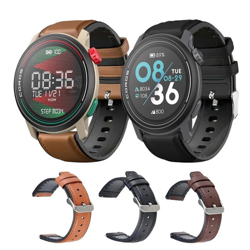 สายคล้องคอสําหรับ COROS PACE Pro 3 หนังซิลิโคน Smartwatch WatchBand สําหรับ COROS PACE 4/3/2/APEX 4/