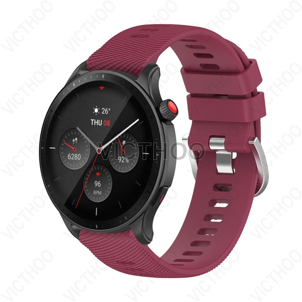 สายรัดระบายอากาศอุปกรณ์เสริมซิลิโคนสําหรับ Huami Amazfit GTR 4 3 Pro 2 / Balance 2 / Cheetah Pro / GTR Mini / Active 2 - รูปที่ 4