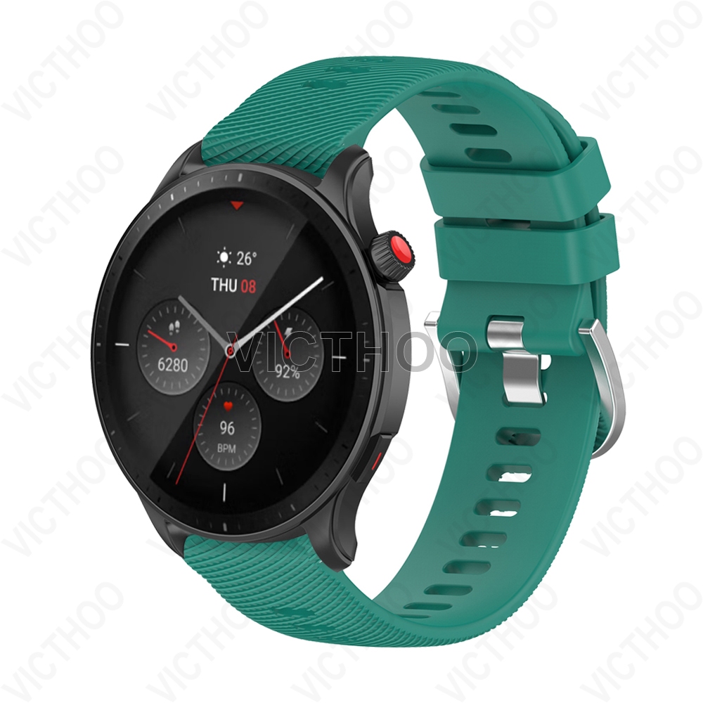 สายรัดระบายอากาศอุปกรณ์เสริมซิลิโคนสําหรับ Huami Amazfit GTR 4 3 Pro 2 / Balance 2 / Cheetah Pro / GTR Mini / Active 2 - รูปที่ 6