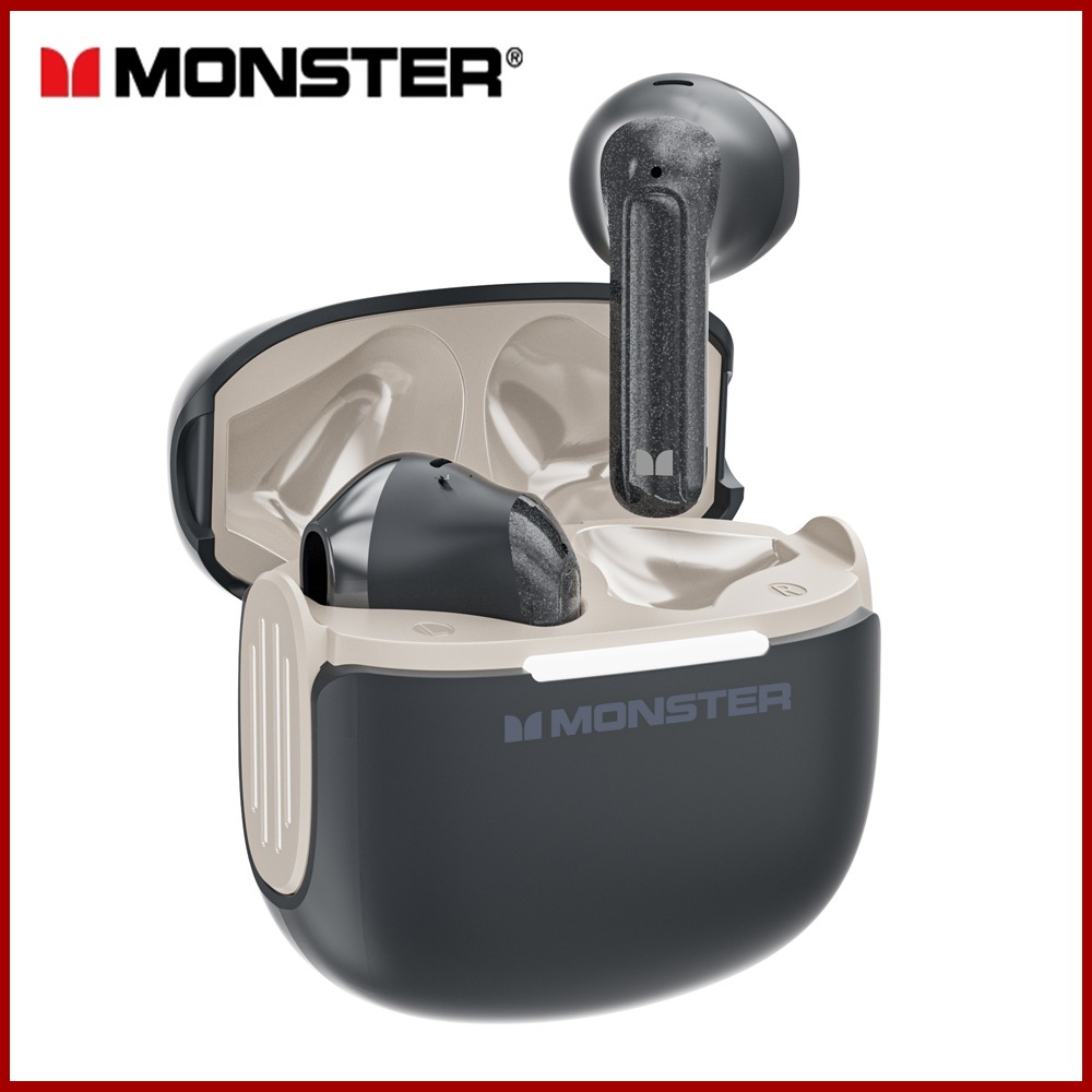 Monster GT15 TWS หูฟังบลูทูธ หูฟังอินเอีย อายุการใช้งานแบตเตอรี่ยาวนาน HD Calls ลดเสียง Game mode
