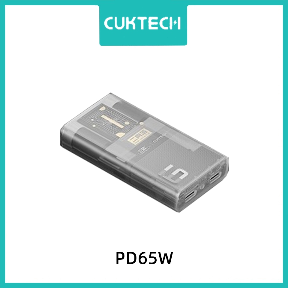 CUKTECH AD652S 6 Gallium Nitride Power Card เครื่องชาร์จ 65W มีความบางเฉียบและเข้ากันได้กับ PD45W