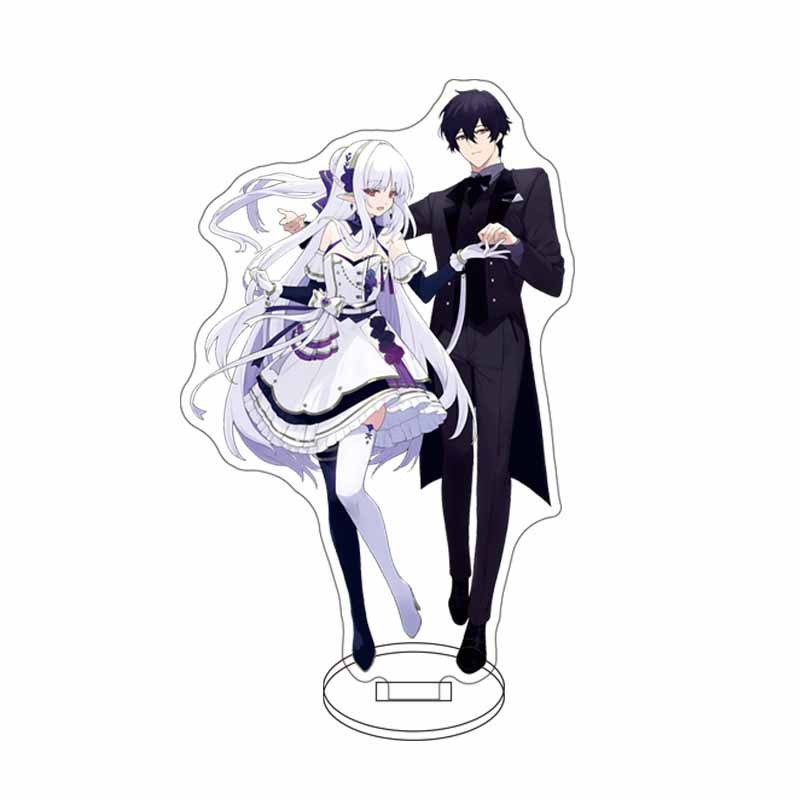 Aki Oda ขาตั้งอะคริลิค - Status ของ Assassin คือ Overpowered อะนิเมะรูปตกแต่งโต๊ะ Anime Merch