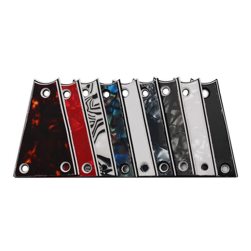 3 Ply Triangle Guitar Truss Rod Cover 42.5x30MM 3 Hole Truss Rod Plate Multi-Color Available