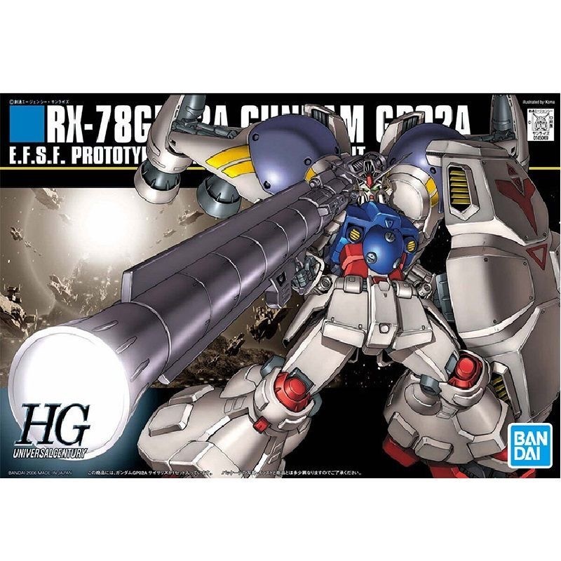BANDAI HG 1/144 Mobile Suit Gundam HGUC 066 RX-78 GP02A GUNDAM GP02A โมเดลพลาสติก