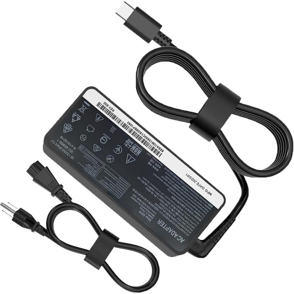 65W 45W Charger Fit สําหรับ Lenovo Thinkpad E470 E480 E485 E575 E580 E585 E490 E490s E495 E590 E595 
