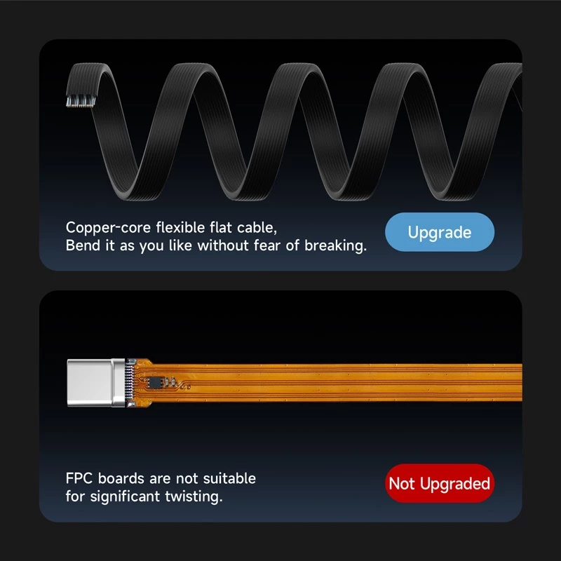 Hagibis USB4 V2 สาย 90 องศามุมขวา USB-C ถึง USB-C สาย Type-C Fast สายชาร์จ PD 240W 80Gbps 8K สําหรับ iPhone 17 MacBook สมาร์ทโฟน Hard Drive Enclosure thumbnail 7