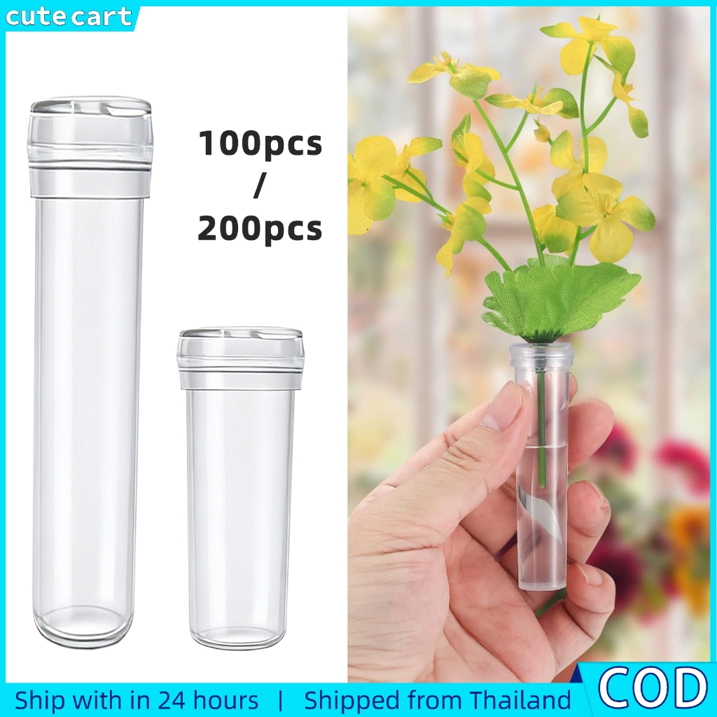หลอด PVC ขนาด 4 ซม. และ 7 ซม. สำหรับดอกไม้น้ำ พร้อมเก็บรักษาน้ำเลี้ยง ใช้ในการจัดดอกไม้และเป็นภาชนะปลูกแบบไฮโดรโปนิกส์