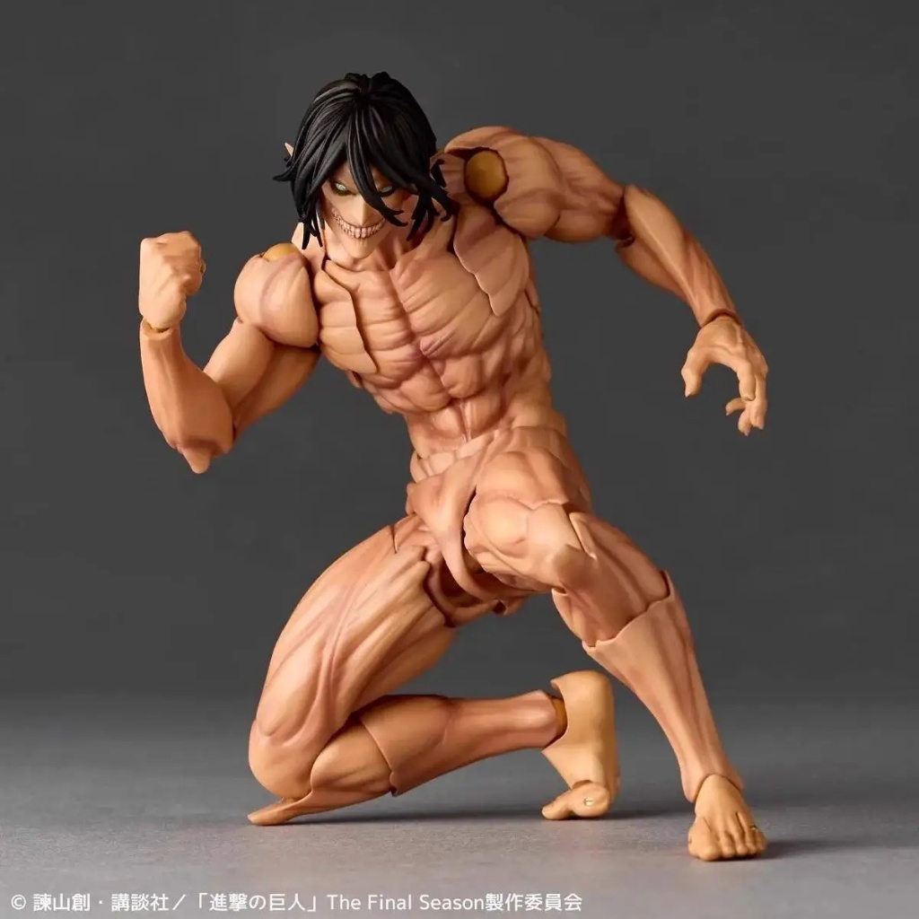 15 ซม.KAIYODO Revoltech AMAZING YAMAGUCHI Attack Titan Eren Jaeger อะนิเมะตัวเลขการกระทําคอลเลกชันขอ