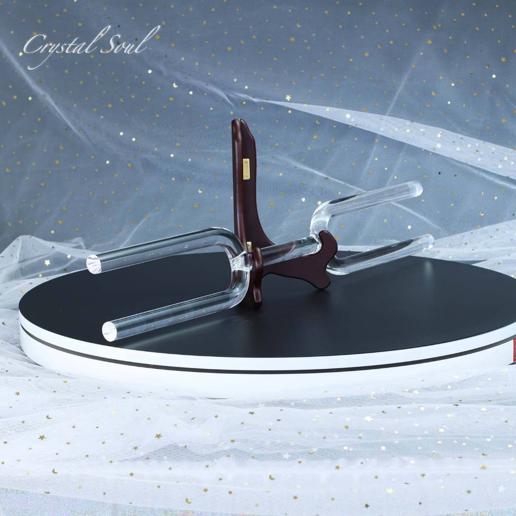 Crystal Soul Double-Headed Tuning Fork 432Hz Customizable with Accessories For Yoga Meditation Sound