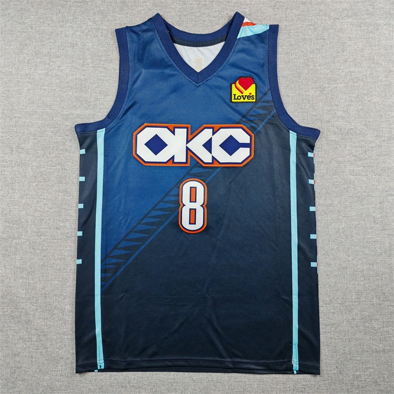 เสื้อบาสเก็ตบอลกีฬา Oklahoma City Thunder Jalen Williams 8 Swingman 2026 Icon Edition สําหรับผู้ชาย