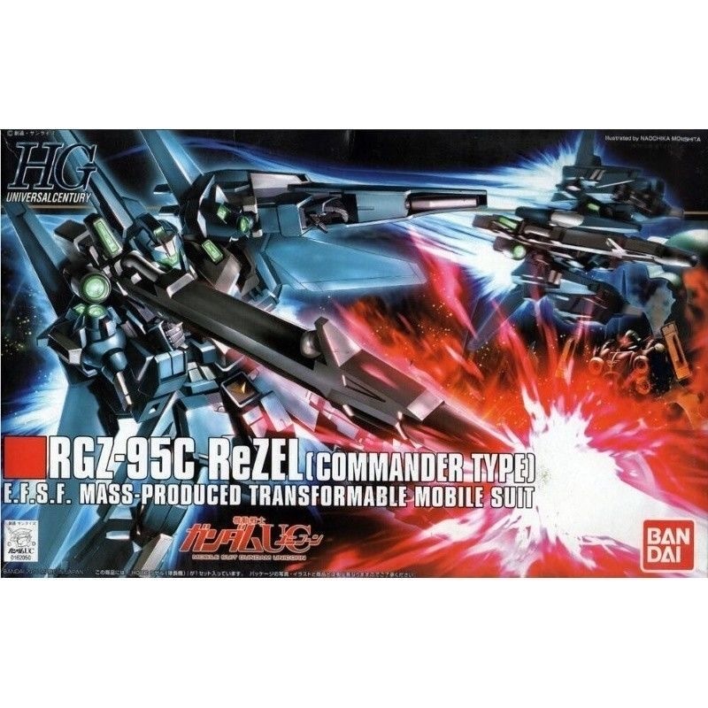 BANDAI HG 1/144 Mobile Suit Gundam HGUC 108 RGZ-95C ReZEL Commander Type