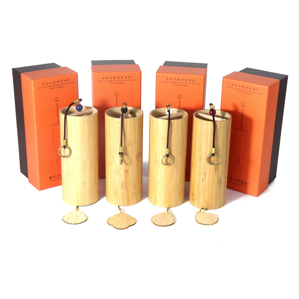 Crystal Soul Healing Wind Chime Japanese-style Wind Chime Bamboo Wind Chime For Yoga Meditation Soun