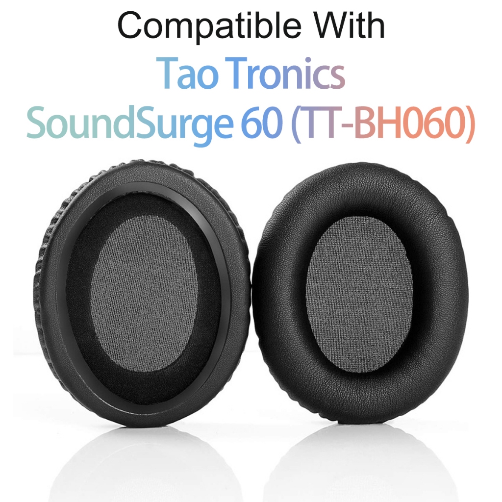เปลี่ยนแผ่นรองหูฟังสําหรับ TaoTronics SoundSurge 60 TT-BH060 หูฟังแผ่นรองเบาะฟองน้ําชุดหูฟัง Earmuffs