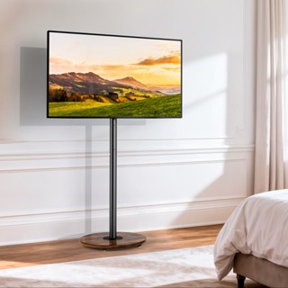 UNHO Heavy Duty Steel Mobile TV Floor Stand สําหรับ 40-75 หน…