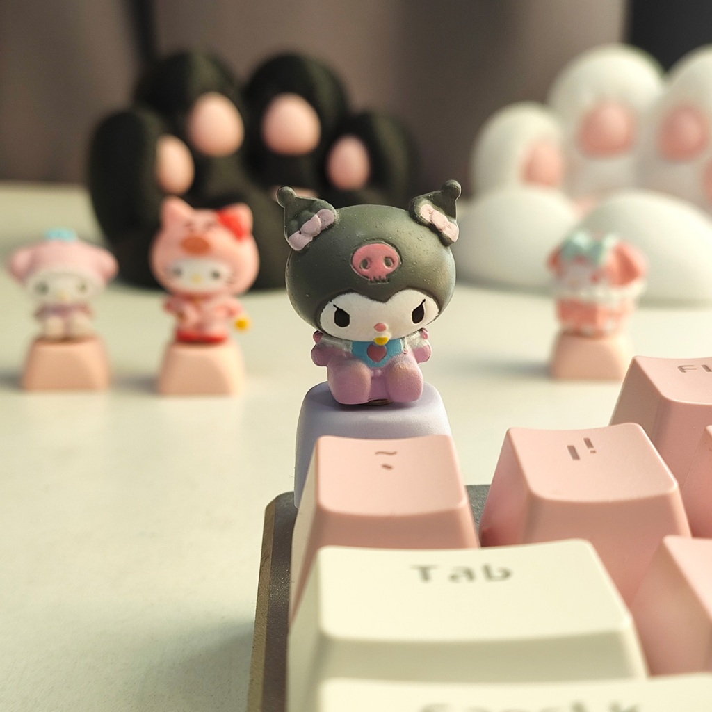 คีย์แคปซานริโอหมุนได้ DIY 🎀 | ตัวละครน่ารัก สำหรับคีย์บอร์ด ของขวัญสร้างสรรค์สาว