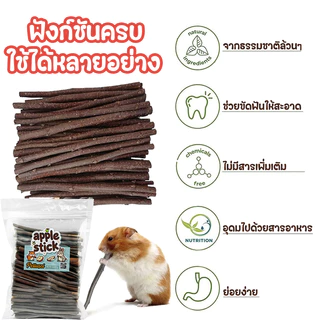 ไม้แอปเปิ้ล ไม้ไผ่หวาน 500g🐹🐰ขนมลับฟัน ธรรมชาติ สำหรับ กระต่าย เม่นแคระ หนูแฮมเตอร์ และสัตว์ฟันแทะอื่น