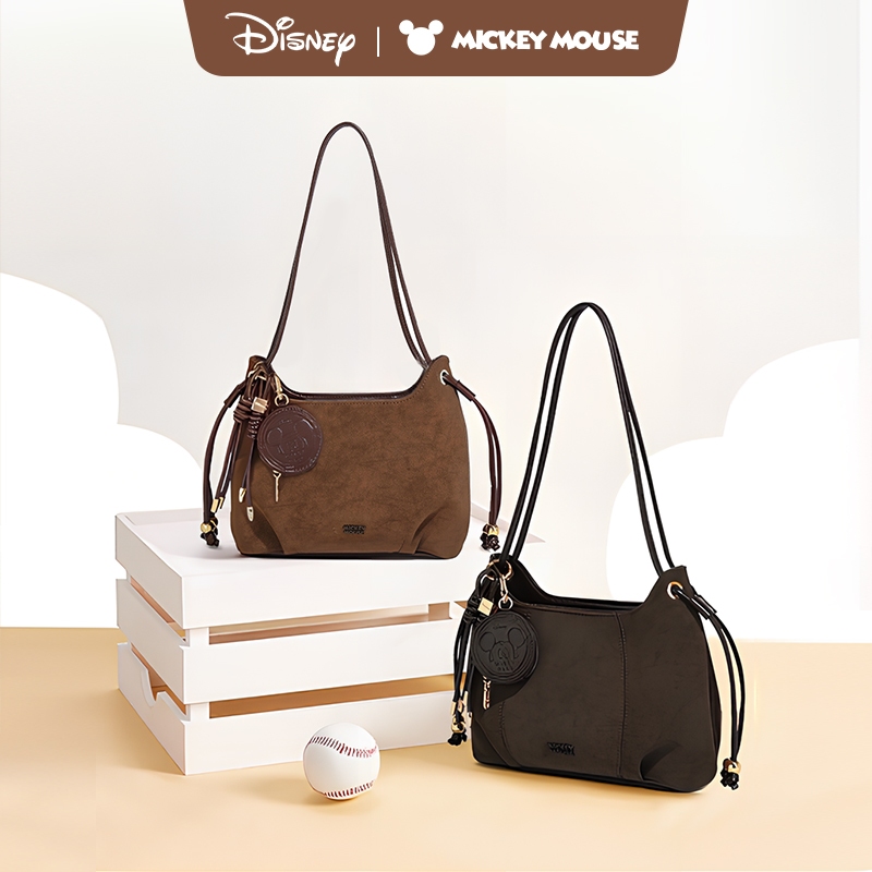 ถุงมือถุงคอถุงไหล่ถุงข้างสตรีตัวแท้ Disney มิกกี้เมาส์ แบบใช้ได้หลายวิธี สไตล์คาซิวัล