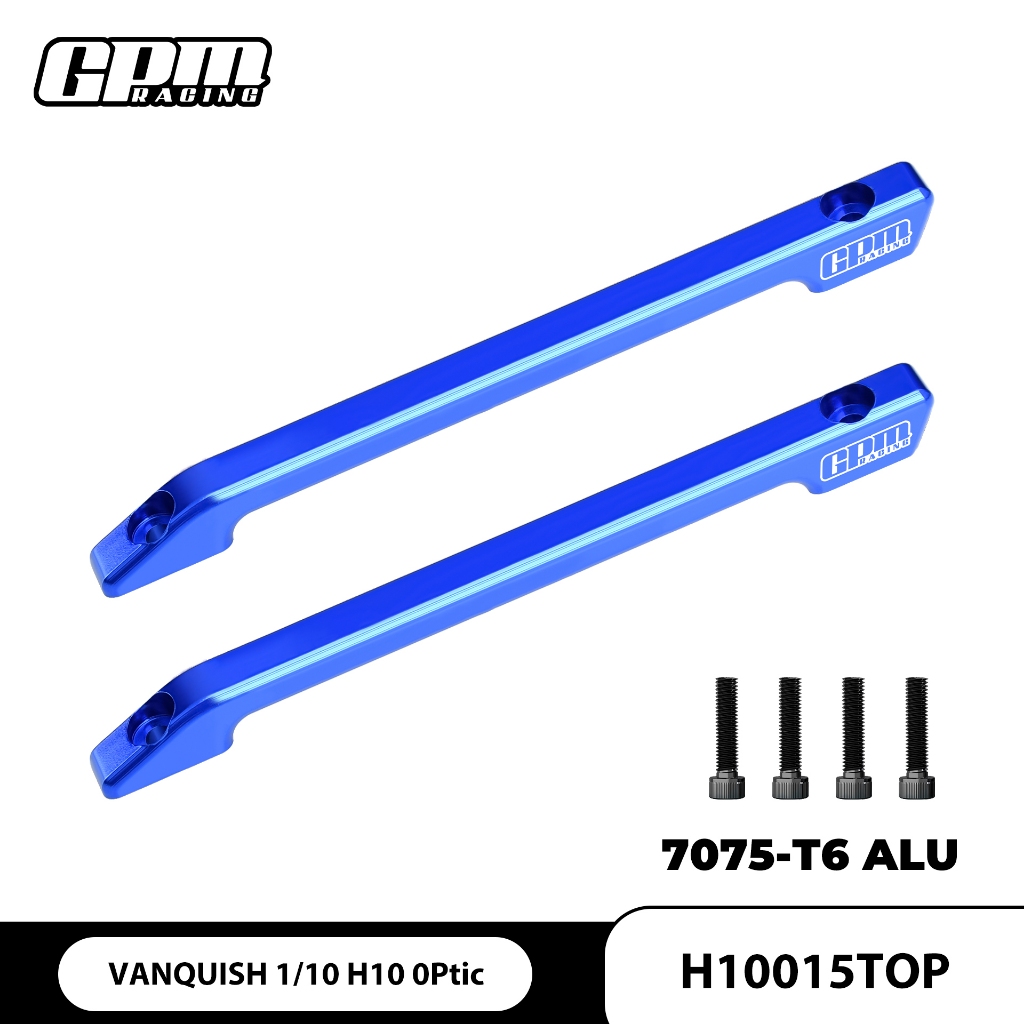 GPM 7075-T6 ALLOY ROOF SKID RAIL สําหรับ VANQUISH 1/10 H10 OPTIC YOOHAMA RTR SPARCO RTR H10015TOP