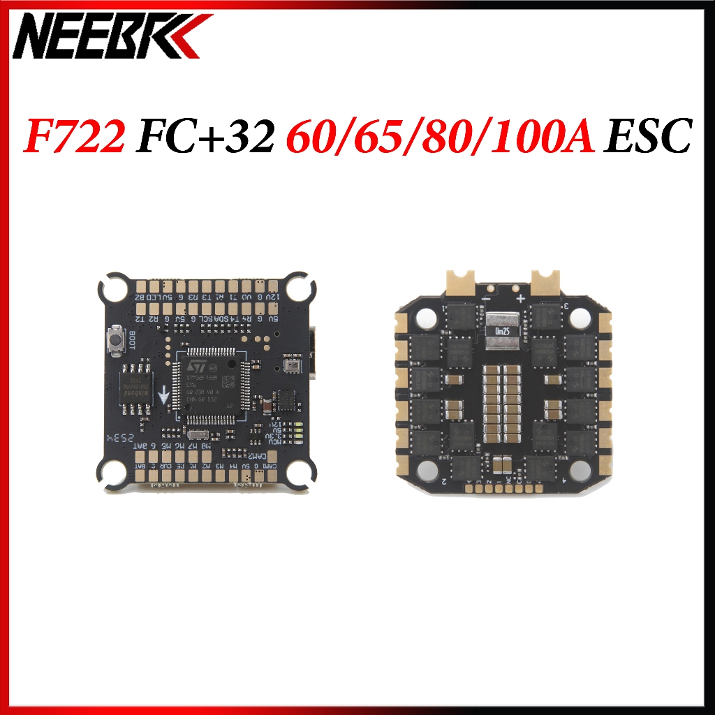 F722 Flight Stack F722 Flight Controller BLS 32 60/65/80/100A 4 in 1 ESC 30.5X30.5 3-8S สําหรับ FPV 