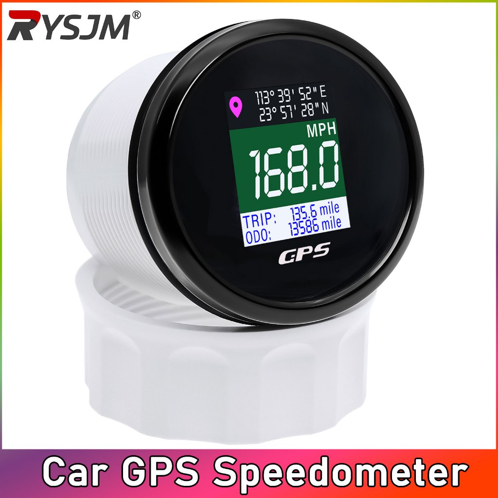 52MM 3 In 1 Multi-Functional TFT GPS Speedometer 12V 24V Digital Meter Speed Gauge TRIP เครื่องวัดระยะทางสําหรับเรือรถมอเตอร์เรือยอชท์