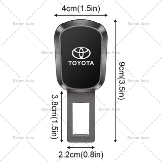 1/2pcs รถเข็มขัดนิรภัยล็อคหัวเข็มขัดรถที่นั่งประกันเข็มขัด Extender สําหรับ Toyota Corolla Yaris Aygo Prius RAV4 Camry Auris