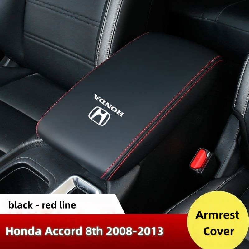 สําหรับ Honda Accord 8th Gen 2008-2013 คอนโซลกลางที่เท้าแขนปกหนัง