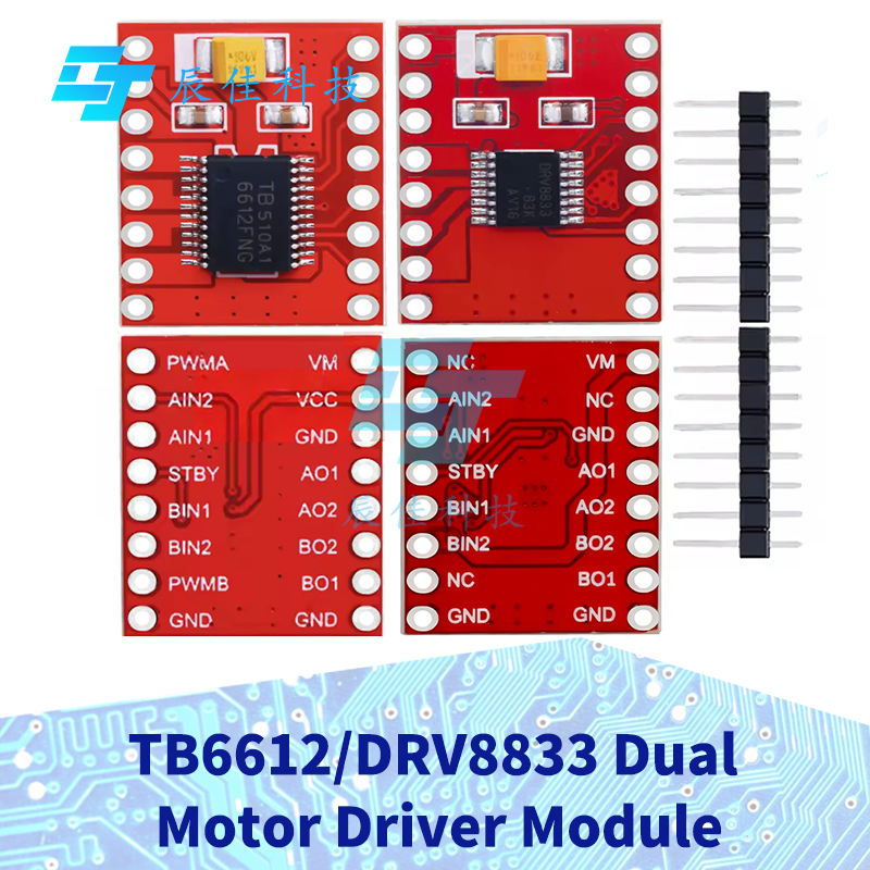 1-5PCS TB6612/DRV8833 มอเตอร์คู่ 1A TB6612FNG สําหรับ Arduino Microcontroller ดีกว่า L298N