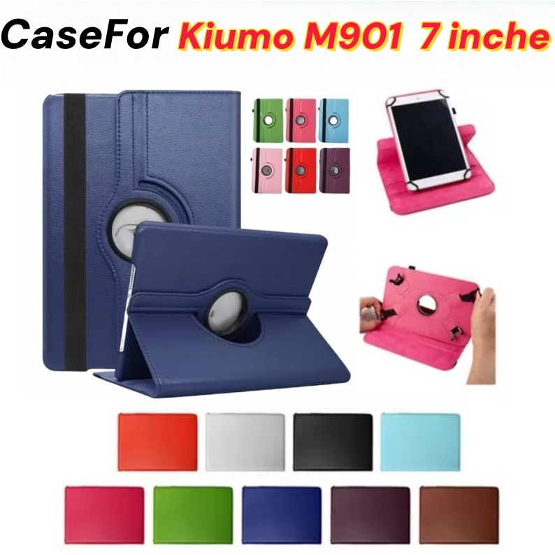 สําหรับ Kiumo เด็กแท็บเล็ตอัพเกรดใหม่ M901 Folio กรณี 360 องศาหมุน Universal แท็บเล็ต PU ฝาครอบหนัง