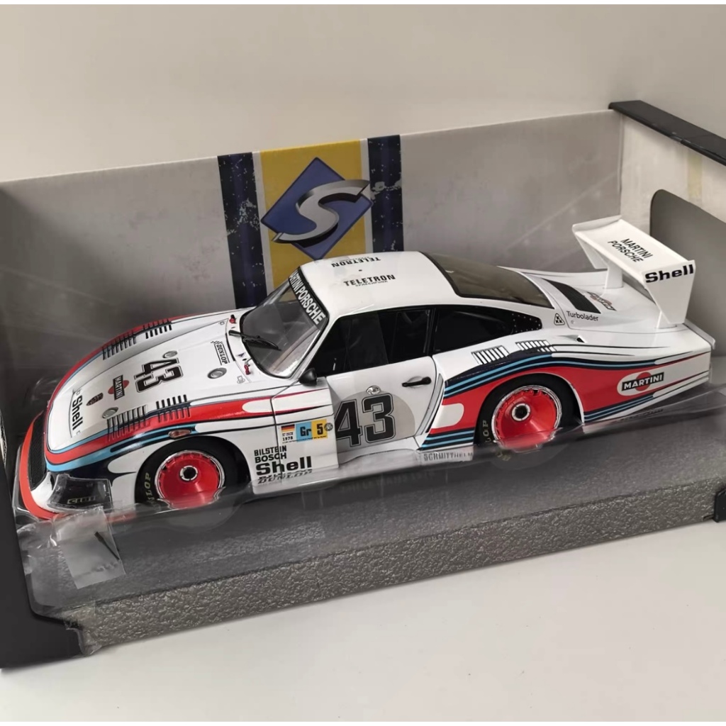 SOLIDO 1/18 Porsche 935 1978 #43 รถปอร์เช่อัลลอย รุ่น LE MANS