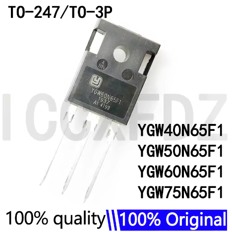 1-5PCS 100% ใหม่ YGW40N65F1 TO-247 TO-3P YGW50N65F1 YGW60N65F1 YGW75N65F1 40N65 50N65 75N65 IC