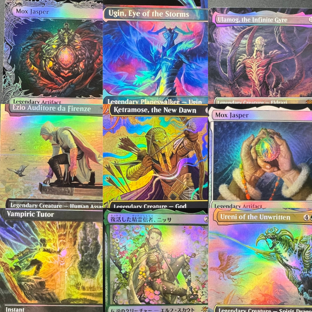การ์ดทดสอบเกม TCG/EDH - การ์ดทดสอบ Holographic Foil Series 4 - การ์ดสะสมเกมกระดานคุณภาพสูง, เด็ค MTG