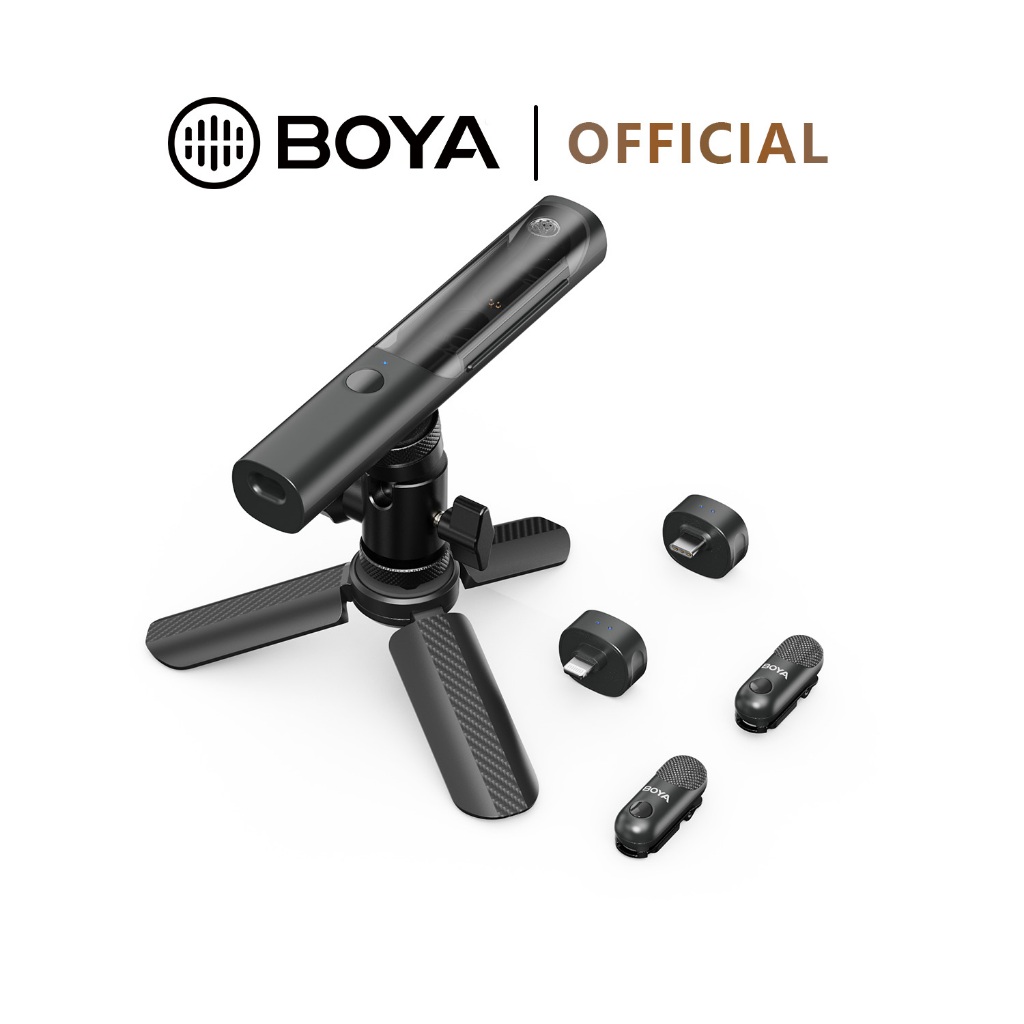 BOYA Magic 4 รูปแบบใน 1 ไมค์ไร้สาย Mini Mic AI ไมค์ตัดเสียงรบกวน