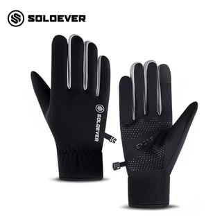 【TH Delivery】SOLOEVER ถุงมือขี่รถจักรยานยนต์ ขี่จักรยานเสือภูเขา ออฟโร้ด รถจักร ผู้ชายและผู้หญิง กันน้ํา และป้องกันการตก ถุงมือแข่งรถ