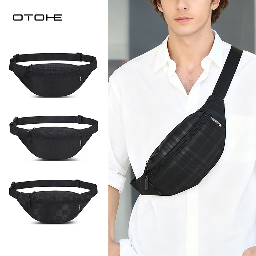 OTOHE กระเป๋าคาดอกกระเป๋าคาดเอวกันน้ําทนต่อการสึกหรอพร้อมสายรัดปรับระดับได้สําหร