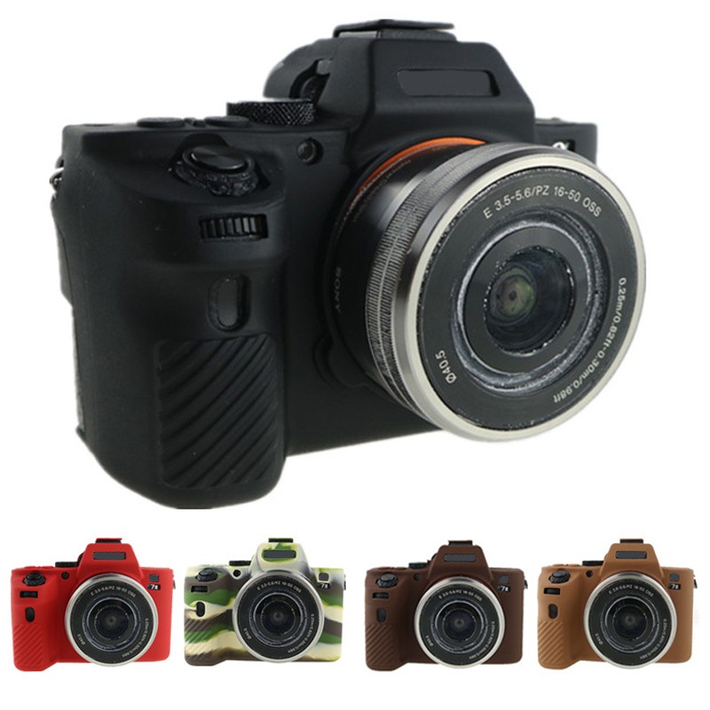 สําหรับ Sony A7 II /A7R II / A72 / A7R2 กล้องซิลิโคนอ่อนนุ่มยางกรณีผิว