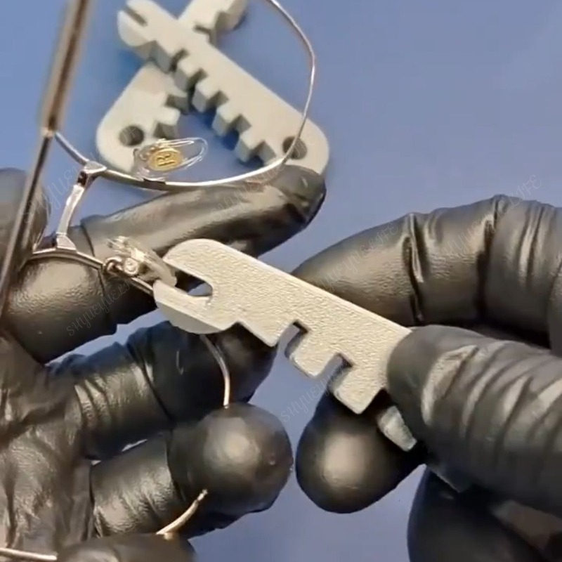 เครื่องมือซ่อมแว่นตาอเนกประสงค์สําหรับดัดและกรอบวัด/การปรับโค้งชั่วคราว ของใช้ในบ้าน - รูปที่ 2