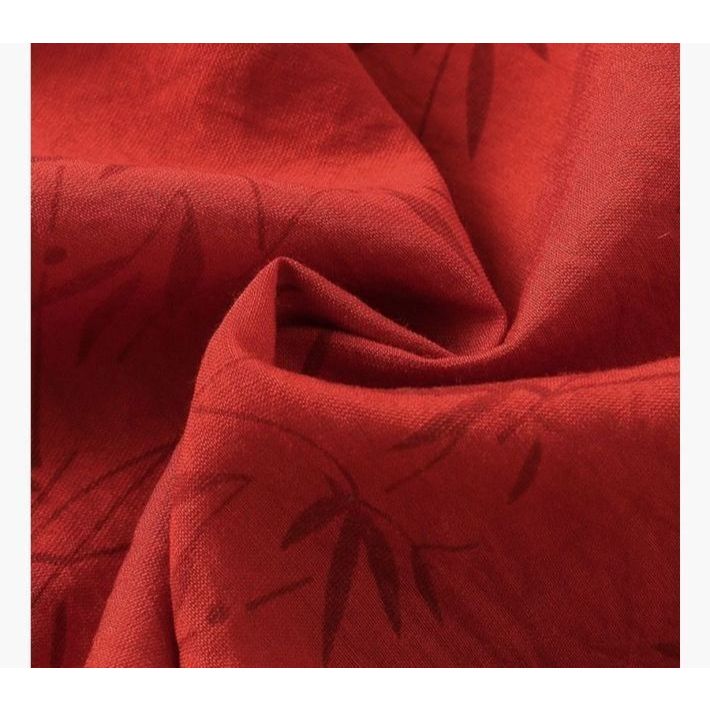 ปีใหม่ทารกแรกเกิด กี่เพ้า เด็กแขนสั้นผ้าฝ้ายไม้ไผ่พิมพ์ ชุดจั๊มสูท ส่งถุงไม้ไผ่สีแดง - รูปที่ 6