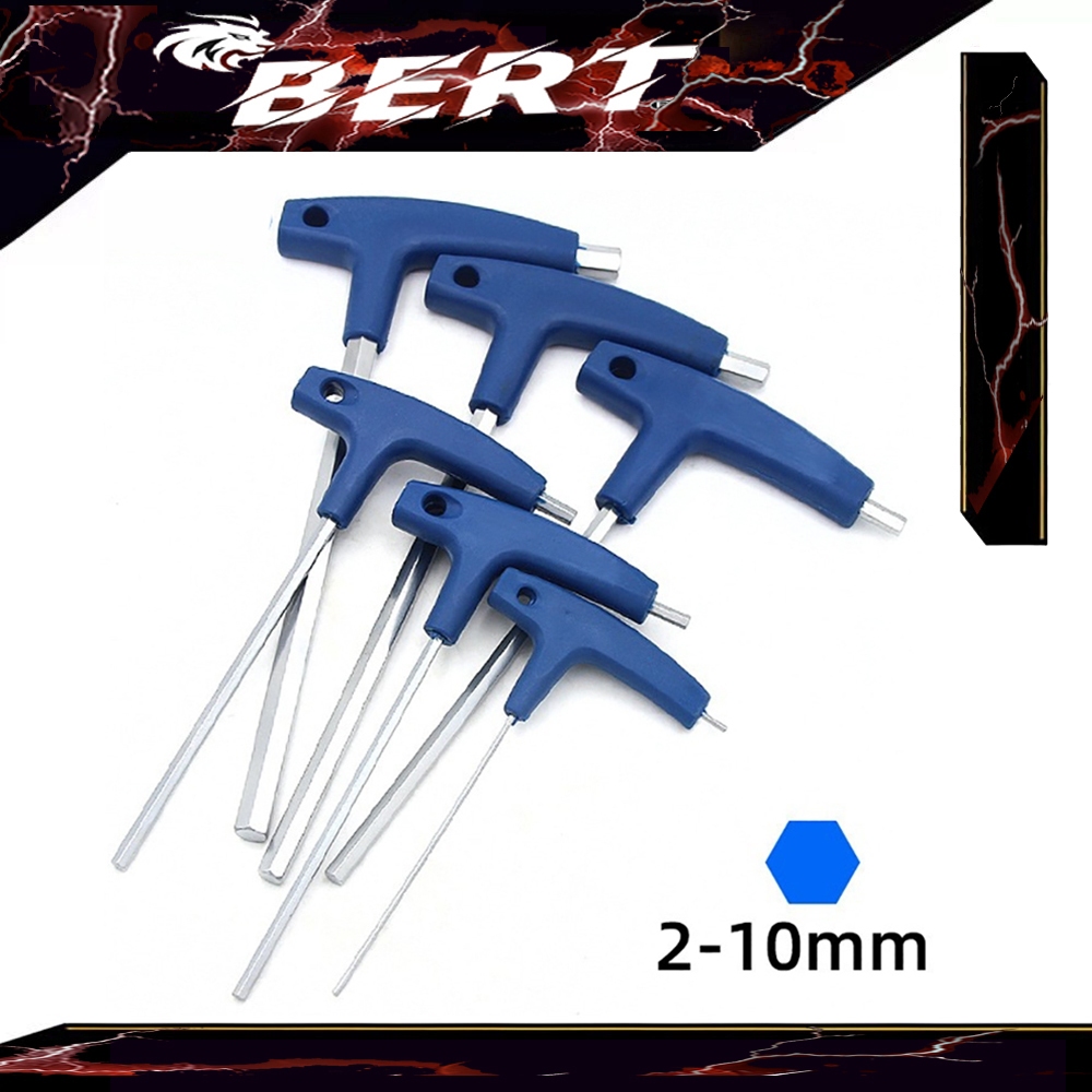 BERT ｜ไขควงหกเหลี่ยม ด้ามตัวที สีเขียว | ประแจ 6 เหลี่ยม แข็งแรง ใช้กับน็อตหกเหลี่ยมอ จับถนัดมือ ใช้งานสะดวก