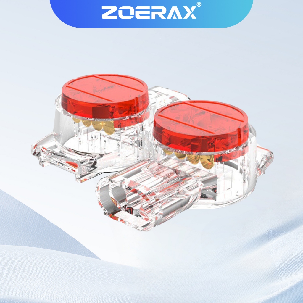 Zoerax ขั้วต่อเชื่อมสายเครือข่ายอีเธอร์เน็ต K1 K2 K3 RJ45 RJ11 UY2 100 ชิ้น