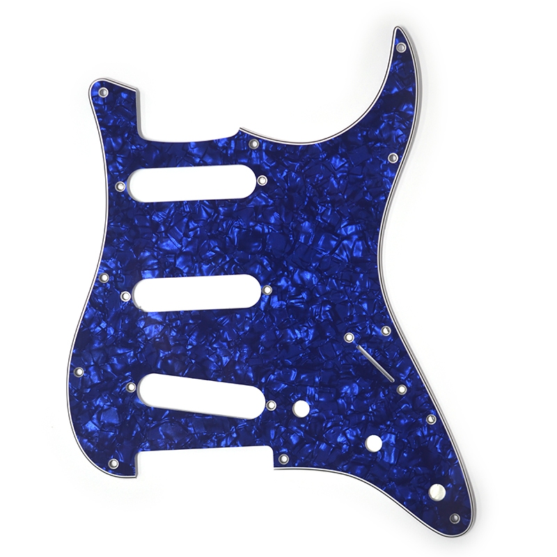 3 Ply 11 หลุม SSS กีตาร์ Pickguard Anti-Scratch Plate สําหรับ ST FD กีตาร์ไฟฟ้า Multi-Color