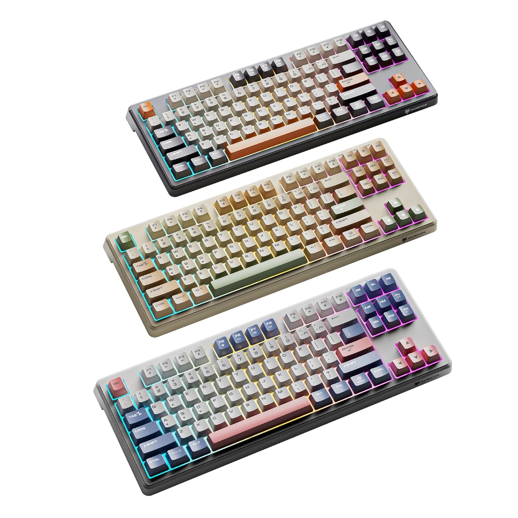 คีย์บอร์ดเกมมิ่ง RGB, สาย XUNFOX K60 - เค้าโครงภาษาไทย, แบ็คไลท์ตามหลักสรีรศาสตร์สําหรับ eSports, สํ